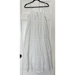 chinese dress ladies Free People Floral Embroidered Smocked Long Maxi Dress  White Chocolate  Couture